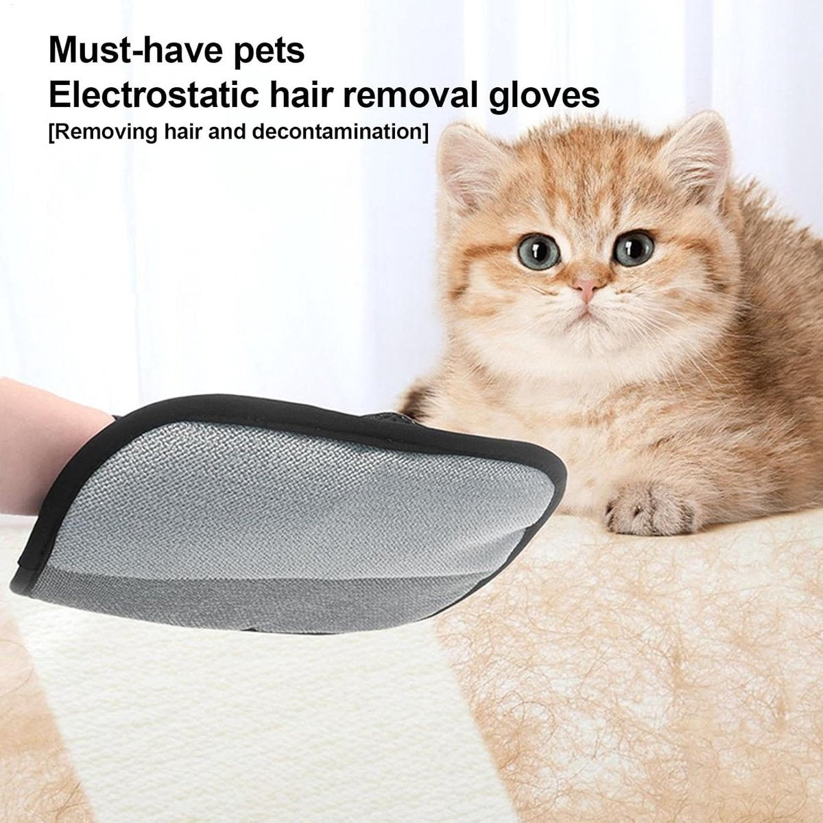 HappyPaw™ Handschoen – Borstel, Massage en Haarverwijderaar in Één | 1 + 1 GRATIS