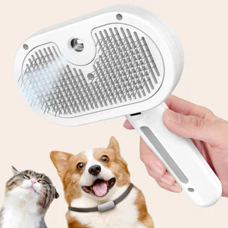 MyPetCare™ FluffyCare PRO – Elektrische Stoomborstel & Massagekam voor Honden & Katten