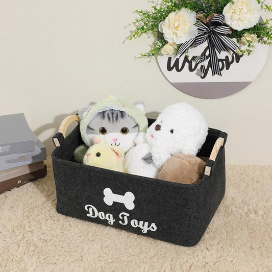 PawBox™ – De Handige Vilten Opbergmand voor Dierenliefhebbers